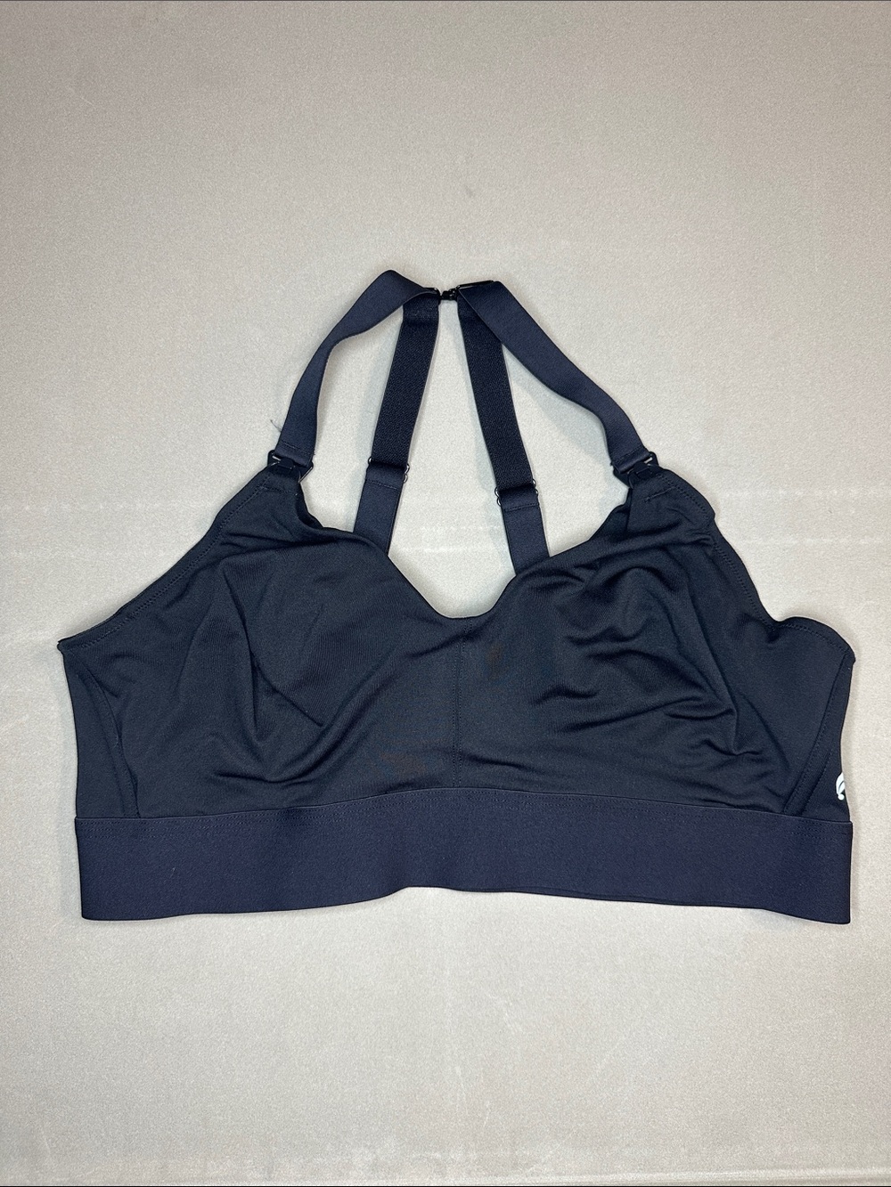 Fabletics Breastfeeding Women's Black Strappy Sports Bra - 30”